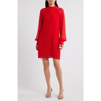 BOSS Dolumi Long Sleeve Shift Dress in Goji Berry at Nordstrom Rack, Size 6