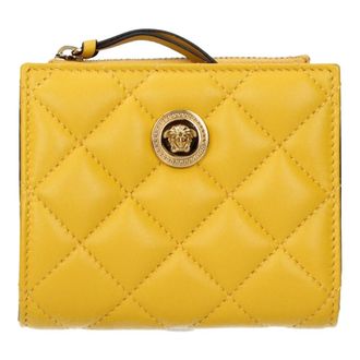 Versace Portafoglio in Pelle - - Accessories - Donna - Giallo - ONE SIZE