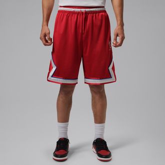 Nike Jordan Mens Jordan Brooklyn Diamond Mesh Shorts in Red | IR1487-657