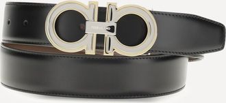 Ferragamo Reversible and adjustable Gancini Belt Male 105
