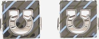 Ferragamo Chiusure a fascia da smoking quadrate in ottone a forma di gancio