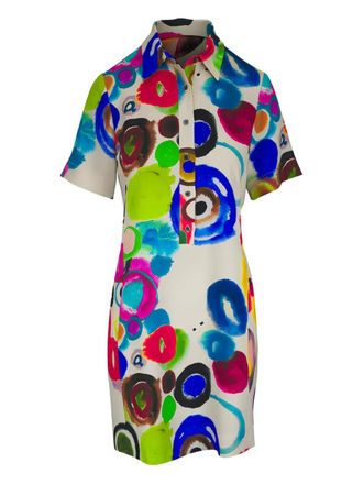 Libertine - Libertine JH Gouache collared mini dress - White