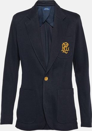 Polo Ralph Lauren Embroidered cotton-blend blazer