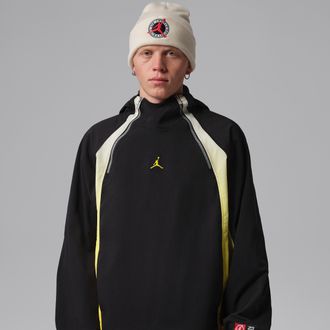 Nike Jordan Mens Jordan Flight Lightweight Half-Zip Hoodie in Black | IF1900-045