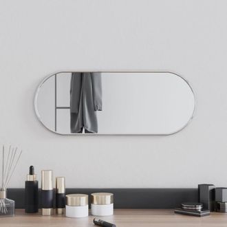 Berkfield Home Wall Mirror Silver 50x20 cm Oval