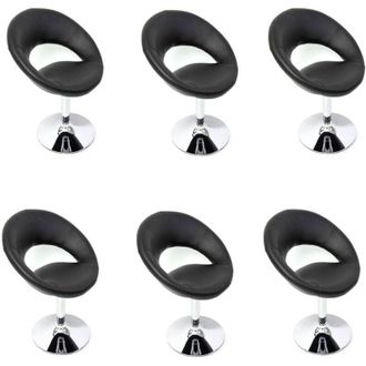 Hhg Hhg - Nunca Usado] Lote De 6 Sillas De Comedor Silla De Comedor Silla Palermo, Negro