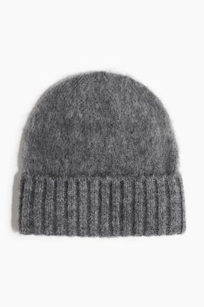 H&M Flauschige Beanie aus Wollmix - Grau