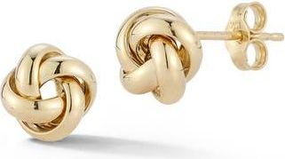 Ember Fine Jewelry Love Knot Stud Earrings in Gold at Nordstrom Rack