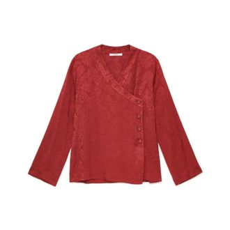 Maliparmi Camicia Damasco Jacquard - - Blouses & Shirts - Donna - Arancione - L