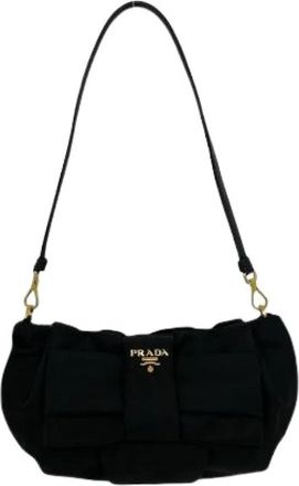 Prada Pre-owned Vintage Schoudertas - Dames - Vintage Schoudertas - Zwart - ONE Size - Leer - Vintage