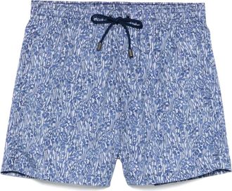 Canali Costume da bagno a fiori - Blu