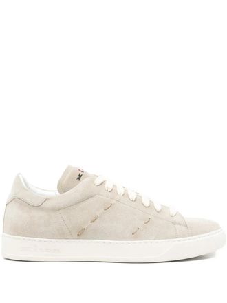 Kiton stitch detail trainers - Grijs