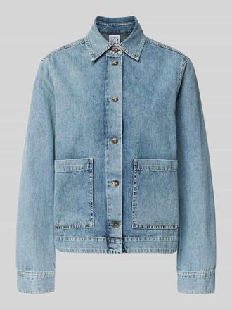 Emily van den Bergh Jeansjacke mit aufgesetzten Taschen in Hellblau, Gr&ouml;&szlig;e 36