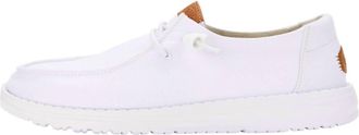 Hey Dude Womens Wendy Stretch Canvas Shoe In White
