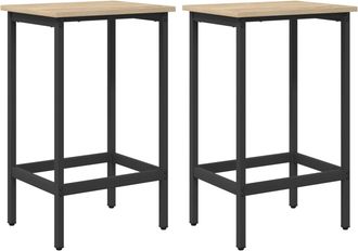 vidaXL Taburete De Bar 2 Uds. Roble Sonoma 40 X 32 X 64 Cm Vidaxl