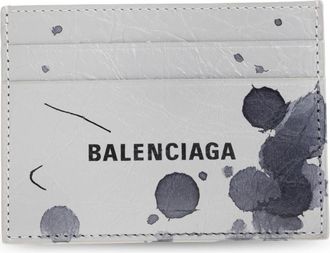 Balenciaga Wallets & Cardholders, male, Gray, Size: ONE SIZE Leather Card Holder