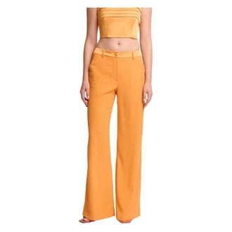 Kocca Wide Trousers, female, Orange, Size: XS Sophisticated Bright Full Length Trousers