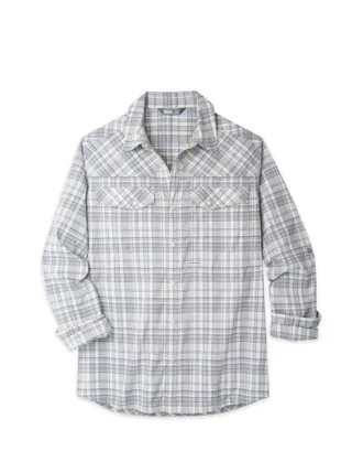Stio | Mens Eddy Drift Shirt Long Sleeve, Size Extra Extra Extra Large in Pebble Plaid