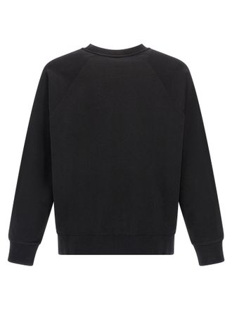 Maison Kitsun&eacute; Logo-Embroidered Sweatshirt - Black