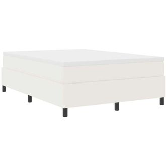 vidaXL Cama Tipo Box Spring Crema Y Blanco 203 X 160 X 60 Cm Vidaxl