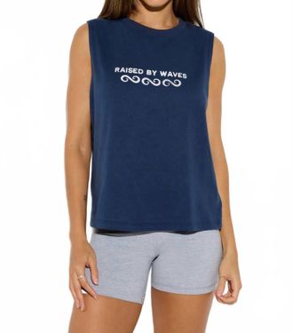 Spiritual Gangster Raised By Waves Vibe Tank In Indigo
