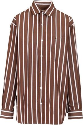 Matteau Shirts - Dames - Overhemden - Bruin - L - Katoen - Overhemden