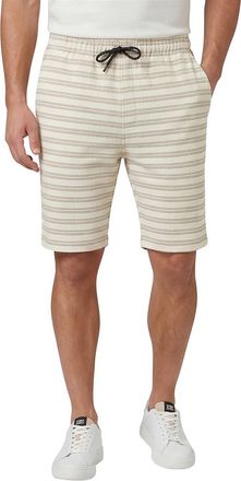 Genti bermuda Genti normale fit beige streepjes structuur normale fit