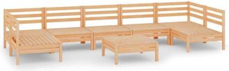 vidaXL 8 Piece Garden Lounge Set Solid Wood Pine vidaXL