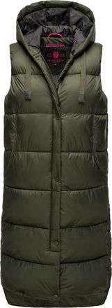 Marikoo Sayorii dames winterbodywarmer - lang, warm & met capuchon