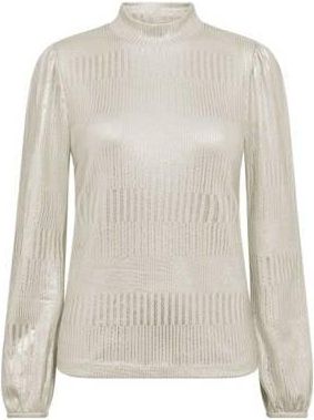 Freequent top champagne met lurex