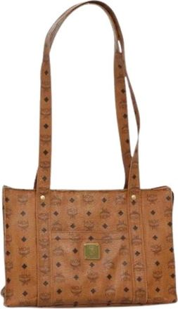 MCM Tweedehands leren handtassen - Dames - Vintage Schoudertas - Bruin - ONE Size - Vintage