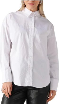 Coster Copenhagen Dames, Blouses & Shirts, Wit, Maat: XS Katoen