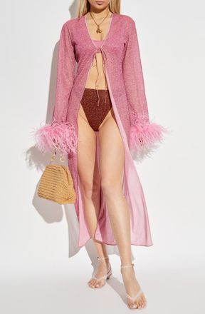 Oséree Dress With Lurex Thread, Womens, Pink