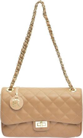 Isabella Rhea Beige Rundleer Tas