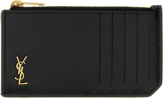 Saint Laurent Fragments Tiny Cassandre Portafogli Nero-Uomo