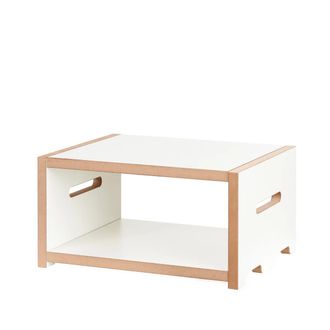 Tojo Möbel halbstark Regalsystem, Grundmodul niedrig, weiss