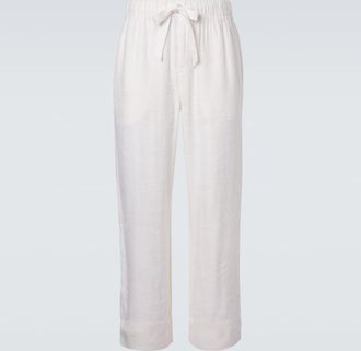 Frescobol Carioca Luan linen-blend straight pants