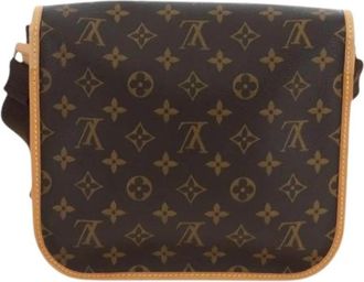 Louis Vuitton Pre-owned Vintage Cross Body Bag - Dames - Vintage Schoudertas - Bruin - ONE Size - Leer - Vintage