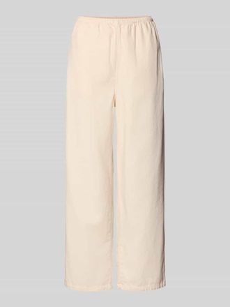 American Vintage American Vintage Wide Fit Stoffhose mit elastischem Bund Modell Lycaz in Ecru, Gr&ouml;&szlig;e XS