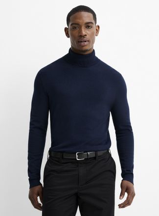 Le 31 Mens Silky knit Turtleneck Sweater