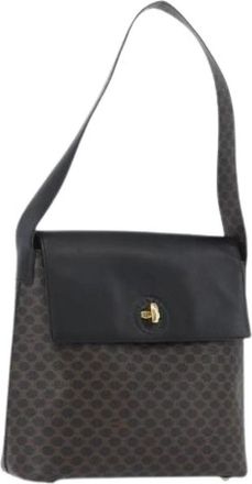 Celine Pre-owned Macadam Canvas Schoudertas - Dames - Vintage Schoudertas - Zwart - ONE Size - Vintage