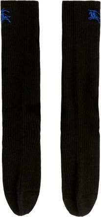 Burberry Calzini con ricamo Polo Pony - Nero