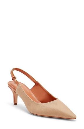 Cinq &agrave; Sept Sylvie Pointed Toe Slingback Pump in Sahara/Saddle at Nordstrom Rack, Size 10.5Us / 40.5Eu