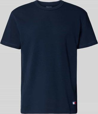 Tommy Jeans Regular Fit T-Shirt aus Baumwoll-Mix in Marine, Gr&ouml;&szlig;e XXL