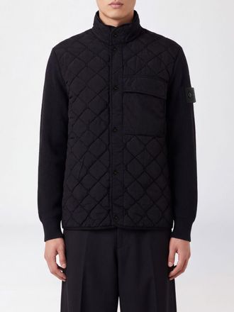 Stone Island Giubbotto imbottito Ghost in nylon riciclato con collo alto