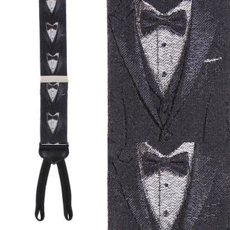 Trafalgar Store The Formal Affair Sik Novelty Formal End Suspenders in Black at Nordstrom