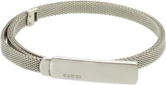 Gucci Pre-owned Silver belts - Dames - Vintage Accessoires - Grijs - ONE Size - Vintage