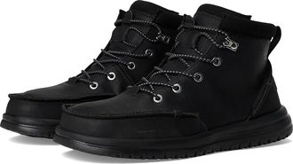 Hey Dude Bradley Classic Tumbled Mens Boots Black/Black : 15 M, Leather