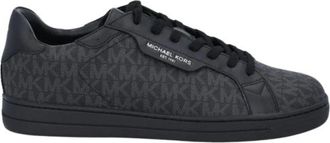 Michael Kors Keating Lage Sneakers - Heren - Sneakers - Zwart - 44 1/2 EU - Leer - Schoenen