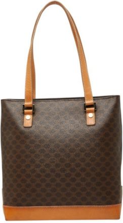 Celine Brown Pvc Leather Shoulder Bag Tote Bag (Pre-Owned)